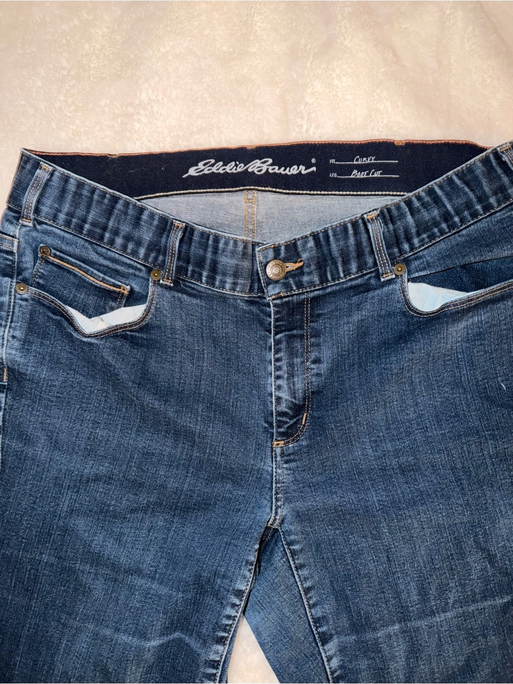 Eddie Bauer | Women's 16W| Boot Cut - Dark Blue Jeans